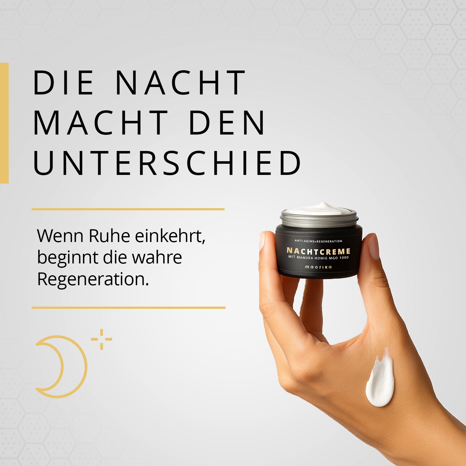 Anti-Falten Nachtcreme mit Manuka Honig MGO 1000