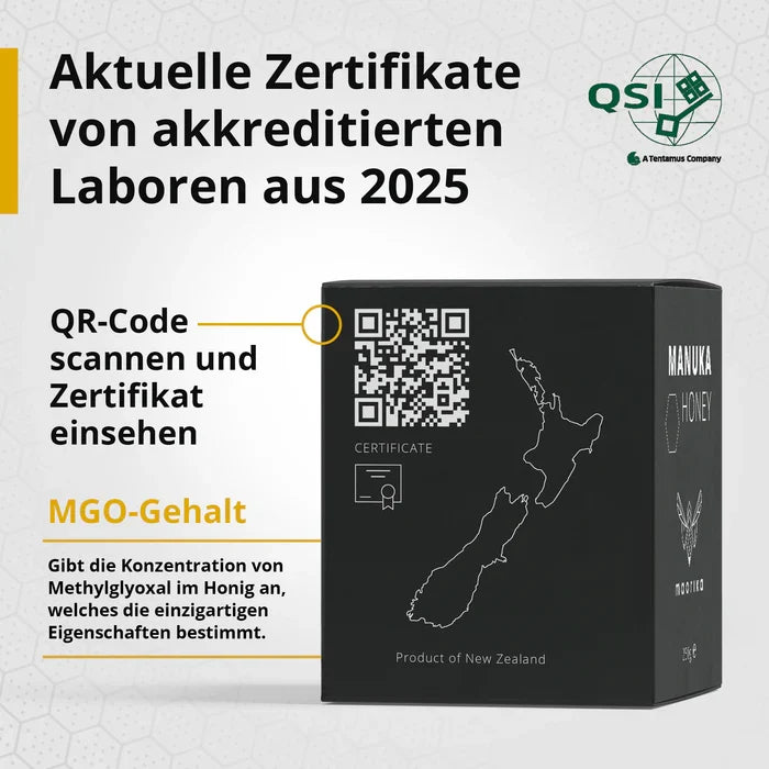 Hinweis: echter Manuka hat seinen Preis