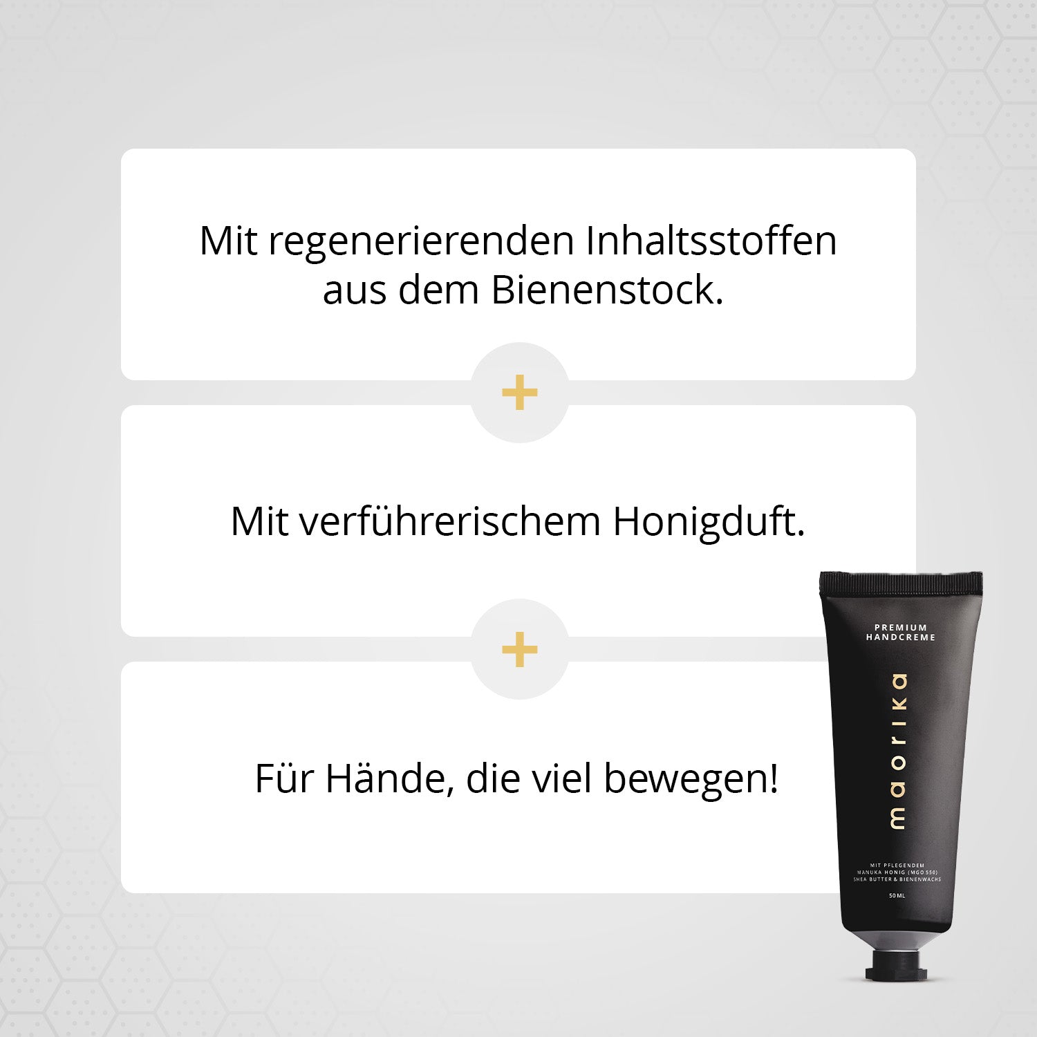 Premium Handcreme mit Manuka Honig MGO 550