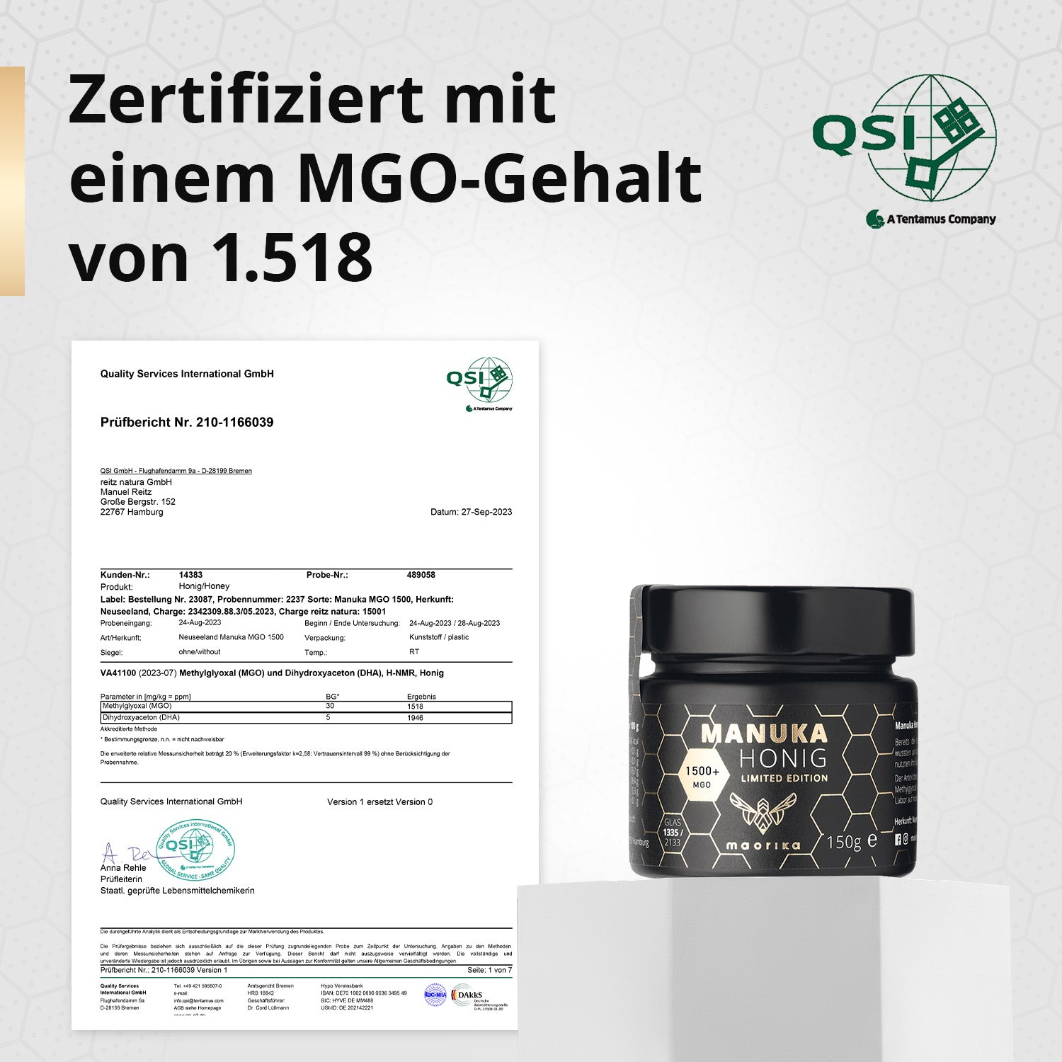 Manuka Honig MGO 1500+